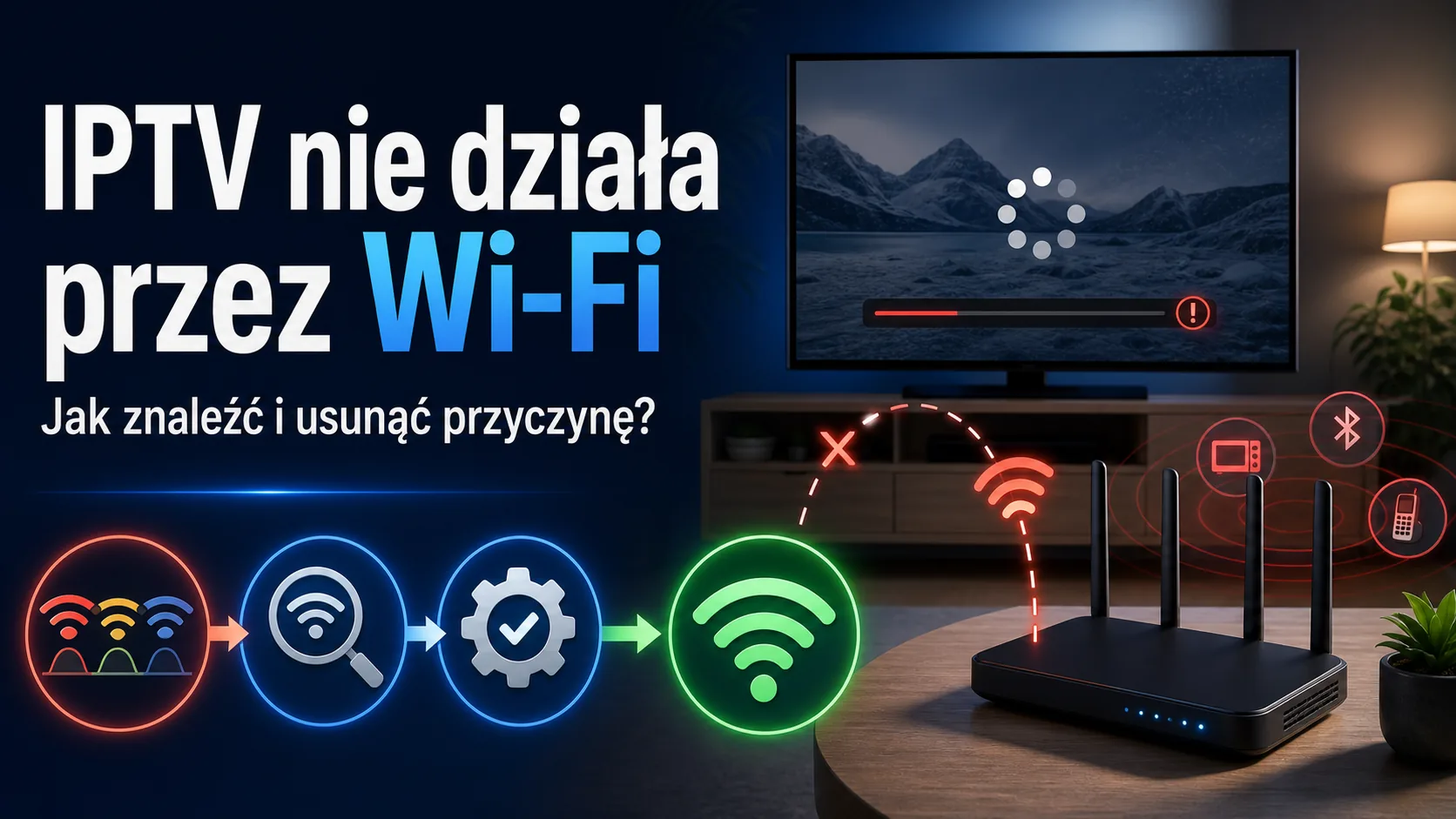 IPTV nie działa przez Wi-Fi — jak znaleźć i usunąć przyczynę?
