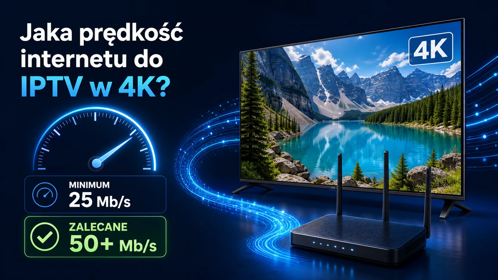 Jaka prędkość internetu jest potrzebna do IPTV w 4K?