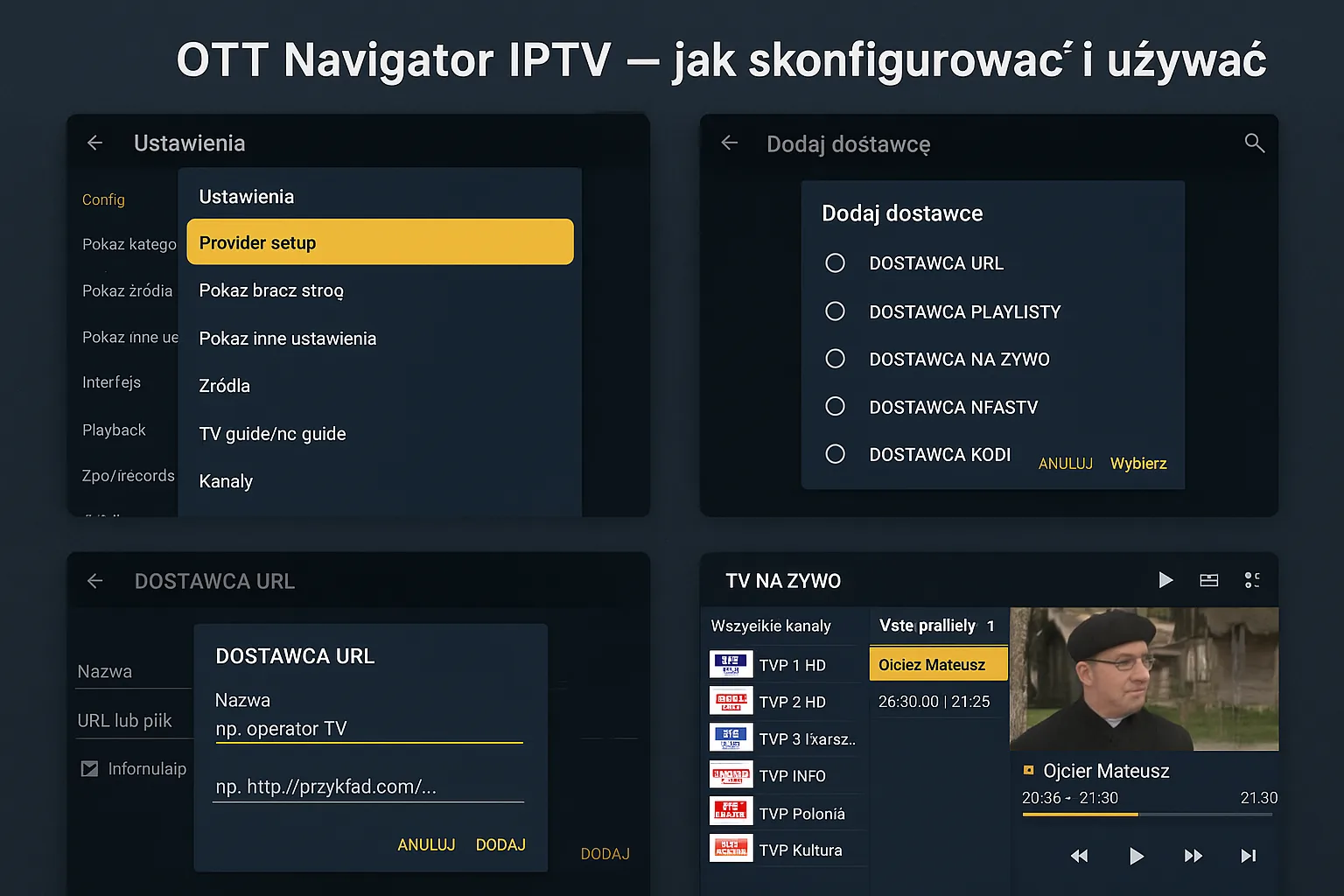 OTT Navigator IPTV — jak skonfigurować i używać