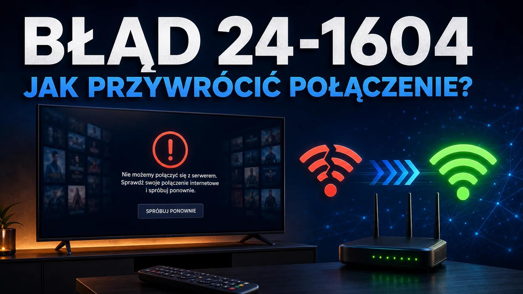 Błąd 24-1604 w Polsat Box Go — jak przywrócić połączenie?