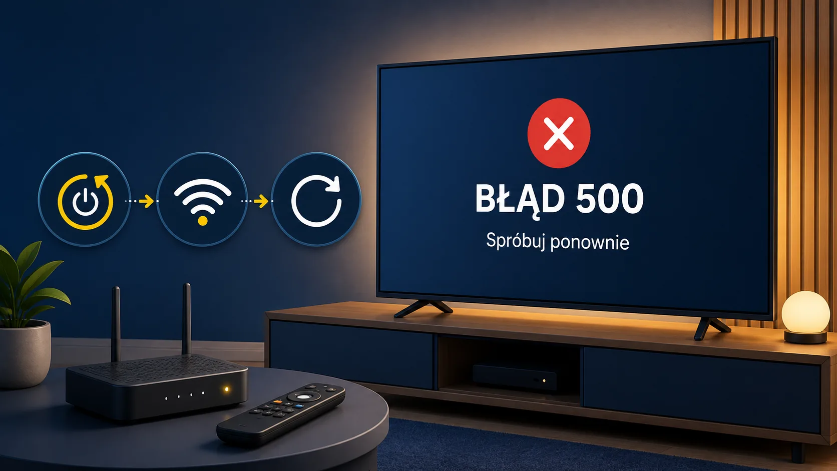 Błąd 500 w Polsat Box Go — co zrobić krok po kroku?