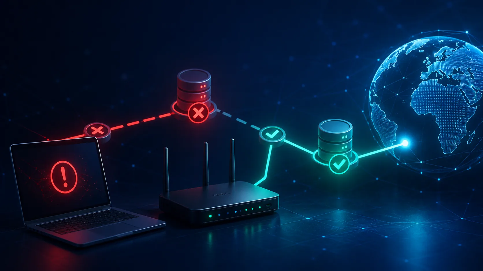 Serwer DNS nie odpowiada — jak odzyskać dostęp do internetu?